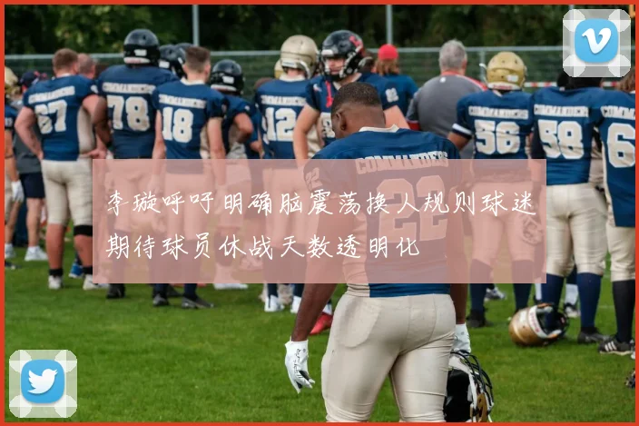 李璇呼吁明确脑震荡换人规则球迷期待球员休战天数透明化
